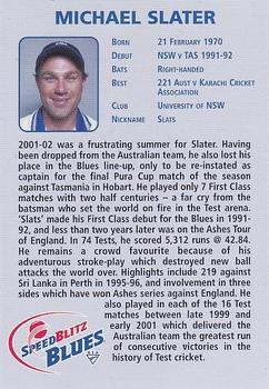 2002-03 New South Wales Blues #NNO Michael Slater Back