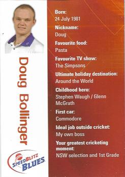 2003-04 New South Wales Blues #NNO Doug Bollinger Back