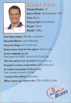 2005-06 New South Wales Blues #NNO Stuart Clark Back