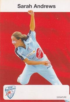 2004-05 New South Wales Blues #NNO Sarah Andrews Front