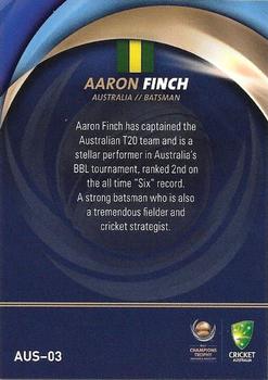 2017 Tap 'N' Play ICC Champions Trophy Australia #AUS-03 Aaron Finch Back