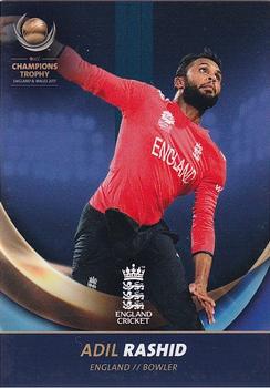 2017 Tap 'N' Play ICC Champions Trophy England #ENG-07 Adil Rashid Front