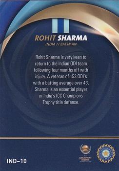 2017 Tap 'N' Play ICC Champions Trophy India #IND-10 Rohit Sharma Back
