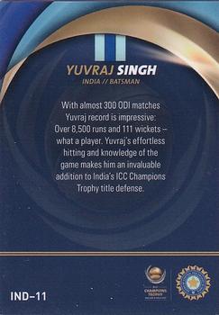 2017 Tap 'N' Play ICC Champions Trophy India #IND-11 Yuvraj Singh Back