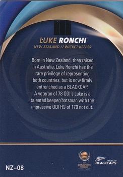 2017 Tap 'N' Play ICC Champions Trophy New Zealand #NZ-08 Luke Ronchi Back