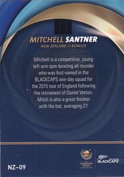 2017 Tap 'N' Play ICC Champions Trophy New Zealand #NZ-09 Mitchell Santner Back