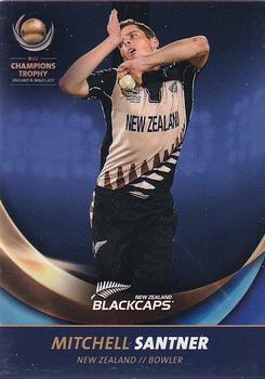 2017 Tap 'N' Play ICC Champions Trophy New Zealand #NZ-09 Mitchell Santner Front