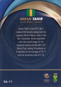 2017 Tap 'N' Play ICC Champions Trophy South Africa #SA-11 Imran Tahir Back