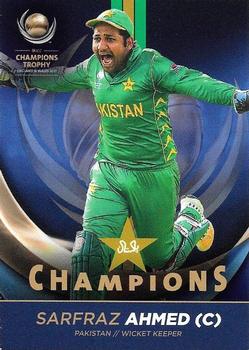 2017 Tap 'N' Play ICC Champions Trophy Pakistan Champions #PAK-01 Sarfaraz Ahmed Front