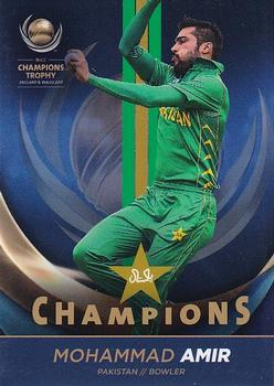 2017 Tap 'N' Play ICC Champions Trophy Pakistan Champions #PAK-04 Mohammad Amir Front