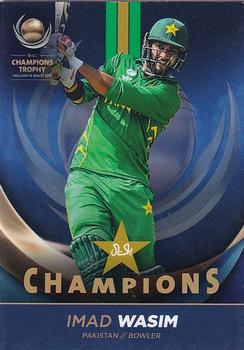 2017 Tap 'N' Play ICC Champions Trophy Pakistan Champions #PAK-010 Imad Wasim Front