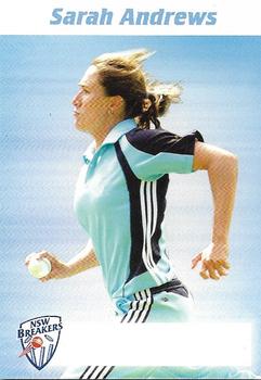 2009-10 New South Wales Blues Cricket #NNO Sarah Andrews Front