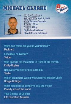 2011-12 New South Wales Blues Cricket #NNO Michael Clarke Back