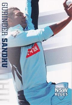 2013-14 New South Wales Blues Cricket #NNO Gurinder Sandhu Front