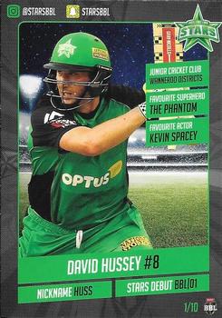 2017-18 Melbourne Stars #1 David Hussey Front