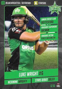2017-18 Melbourne Stars #6 Luke Wright Front