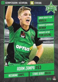 2017-18 Melbourne Stars #10 Adam Zampa Front