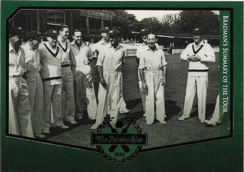 2021 Tap 'N' Play The Invincibles #INV-17 Bradman's Summary Of The Tour Front