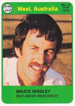 1978 Scanlens Cricket #15 Bruce Yardley Front