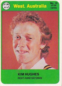 1978 Scanlens Cricket #19 Kim Hughes Front