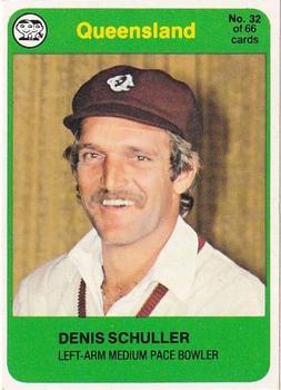 1978 Scanlens Cricket #32 Denis Schuller Front