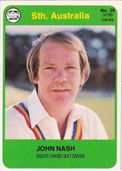 1978 Scanlens Cricket #39 John Nash Front