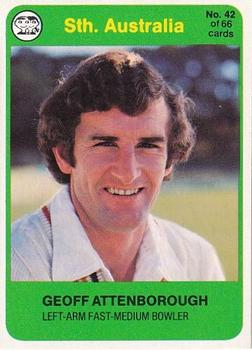 1978 Scanlens Cricket #42 Geoff Attenborough Front