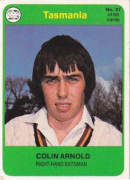 1978 Scanlens Cricket #47 Colin Arnold Front