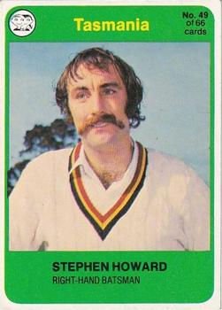 1978 Scanlens Cricket #49 Stephen Howard Front