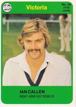 1978 Scanlens Cricket #56 Ian Callen Front