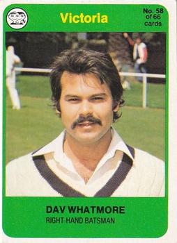 1978 Scanlens Cricket #58 Dav Whatmore Front