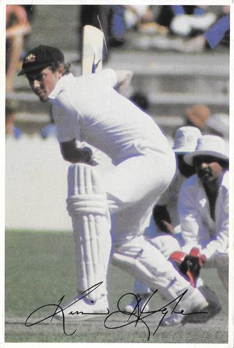 1981 Scanlens Cricket Super Star #1 Kim Hughes Front