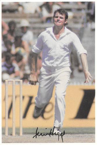 1981 Scanlens Cricket Super Star #6 Jim Higgs Front
