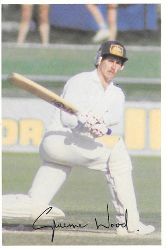 1981 Scanlens Cricket Super Star #7 Graeme Wood Front