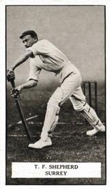 1926 Gallaher Cigarettes Famous Cricketers #5 Tom Shepherd Front