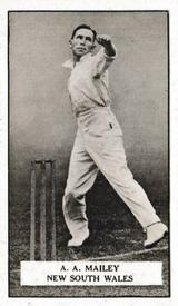 1926 Gallaher Cigarettes Famous Cricketers #8 Arthur Mailey Front