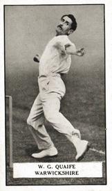 1926 Gallaher Cigarettes Famous Cricketers #9 William Quaife Front
