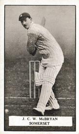 1926 Gallaher Cigarettes Famous Cricketers #18 Jack MacBryan Front