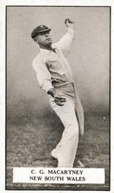 1926 Gallaher Cigarettes Famous Cricketers #19 Charlie Macartney Front