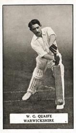 1926 Gallaher Cigarettes Famous Cricketers #27 William Quaife Front