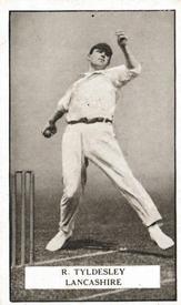 1926 Gallaher Cigarettes Famous Cricketers #30 Dick Tyldesley Front
