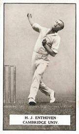 1926 Gallaher Cigarettes Famous Cricketers #32 Tom Enthoven Front