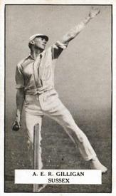 1926 Gallaher Cigarettes Famous Cricketers #34 Arthur Gilligan Front