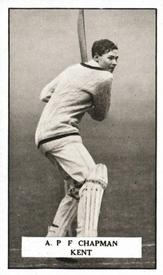 1926 Gallaher Cigarettes Famous Cricketers #42 Percy Chapman Front