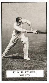 1926 Gallaher Cigarettes Famous Cricketers #51 Percy Fender Front