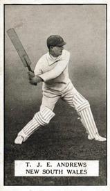 1926 Gallaher Cigarettes Famous Cricketers #52 Tommy Andrews Front