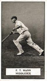 1926 Gallaher Cigarettes Famous Cricketers #53 Frank Mann Front