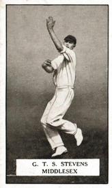1926 Gallaher Cigarettes Famous Cricketers #59 Greville Stevens Front