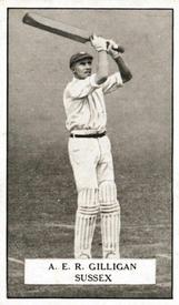 1926 Gallaher Cigarettes Famous Cricketers #60 Arthur Gilligan Front