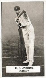 1926 Gallaher Cigarettes Famous Cricketers #62 Douglas Jardine Front